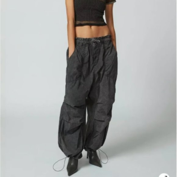 Urban Outfitters Pants - Urban Outfitters Sloan Nylon Distressed Balloon leg Pants